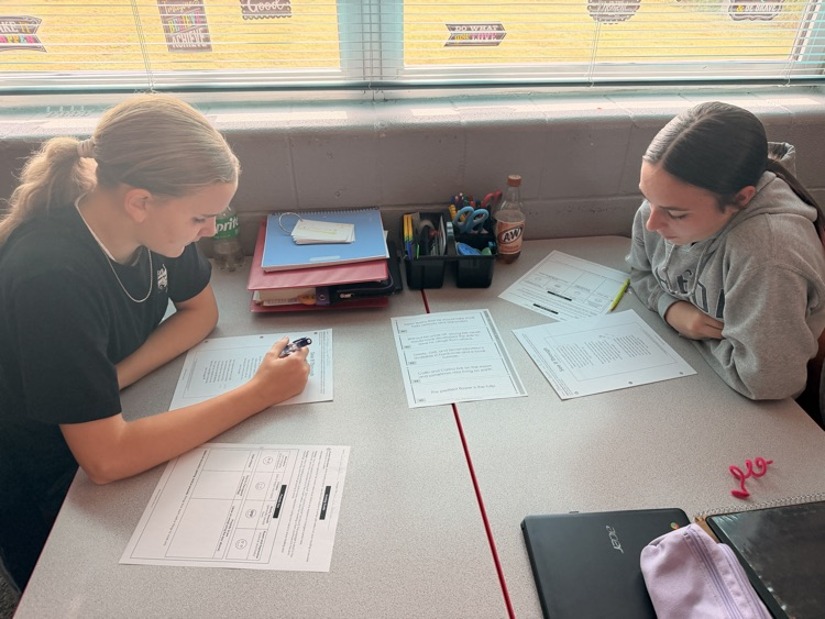 students reading together