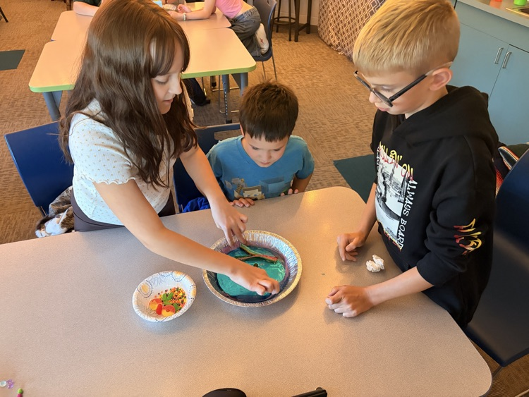 students working