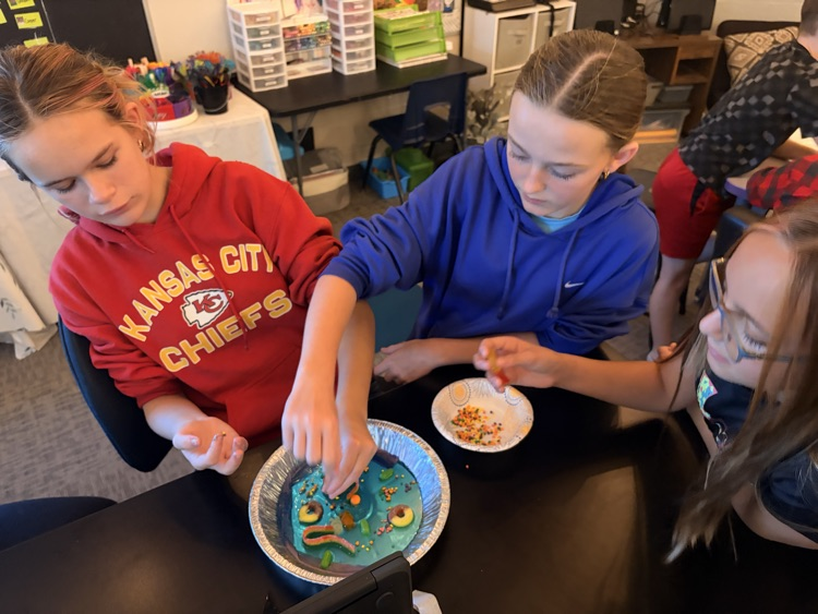 students working