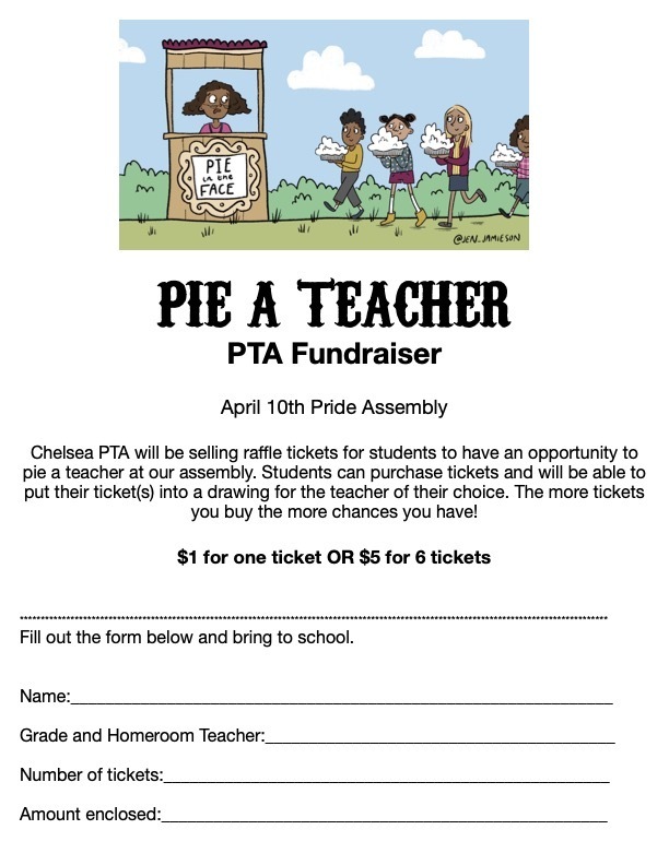 Pie A Teacher-Raffle Form