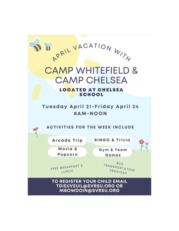 Camp Chelsea, April Break @ Chelsea School