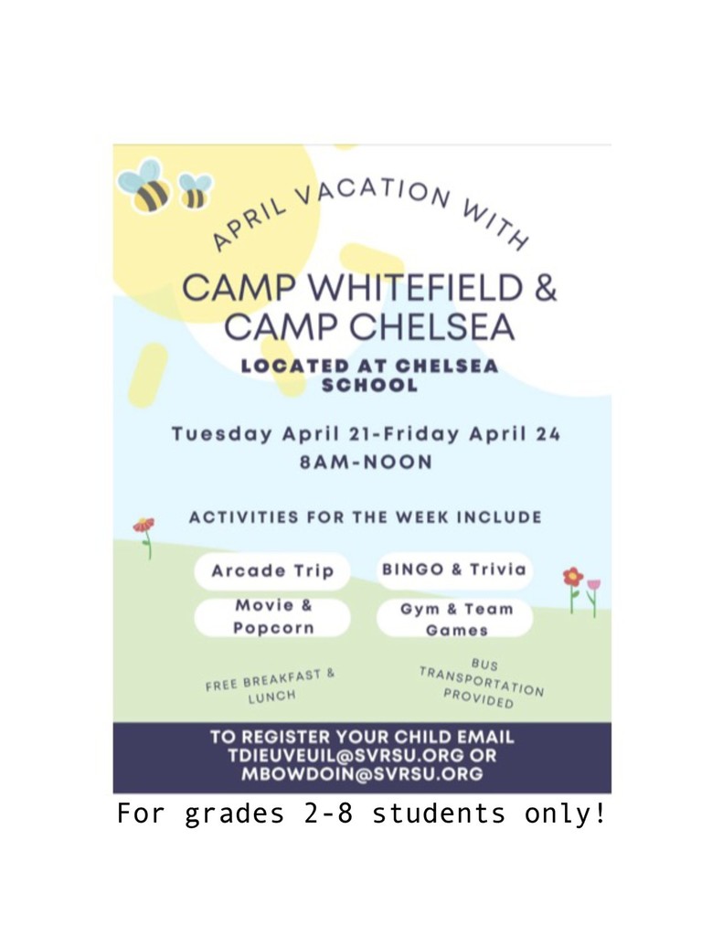 Camp Chelsea-April Break-Grades 2-8