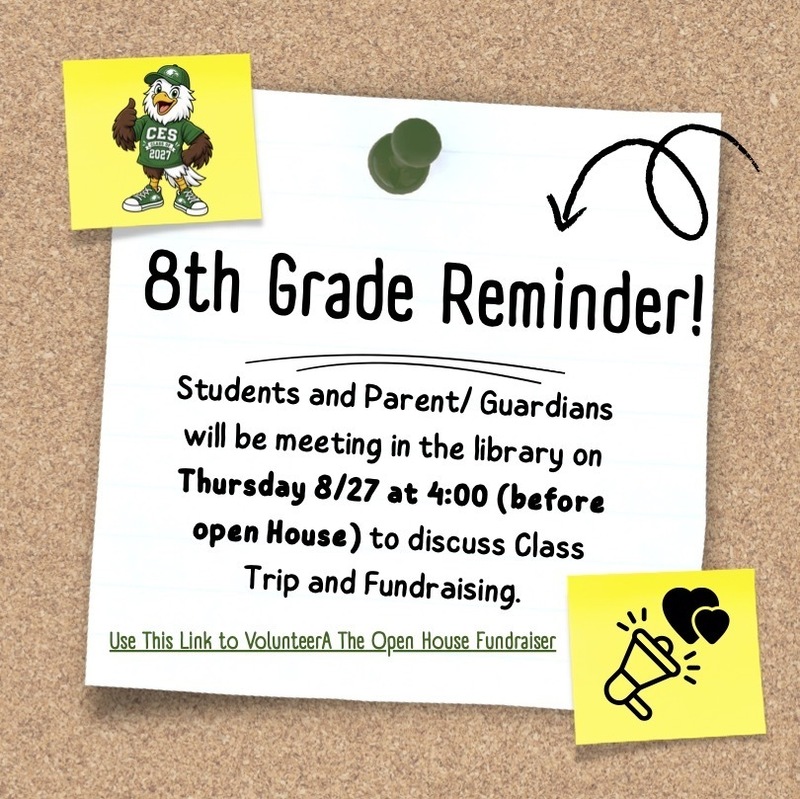 8th grade meeting reminder