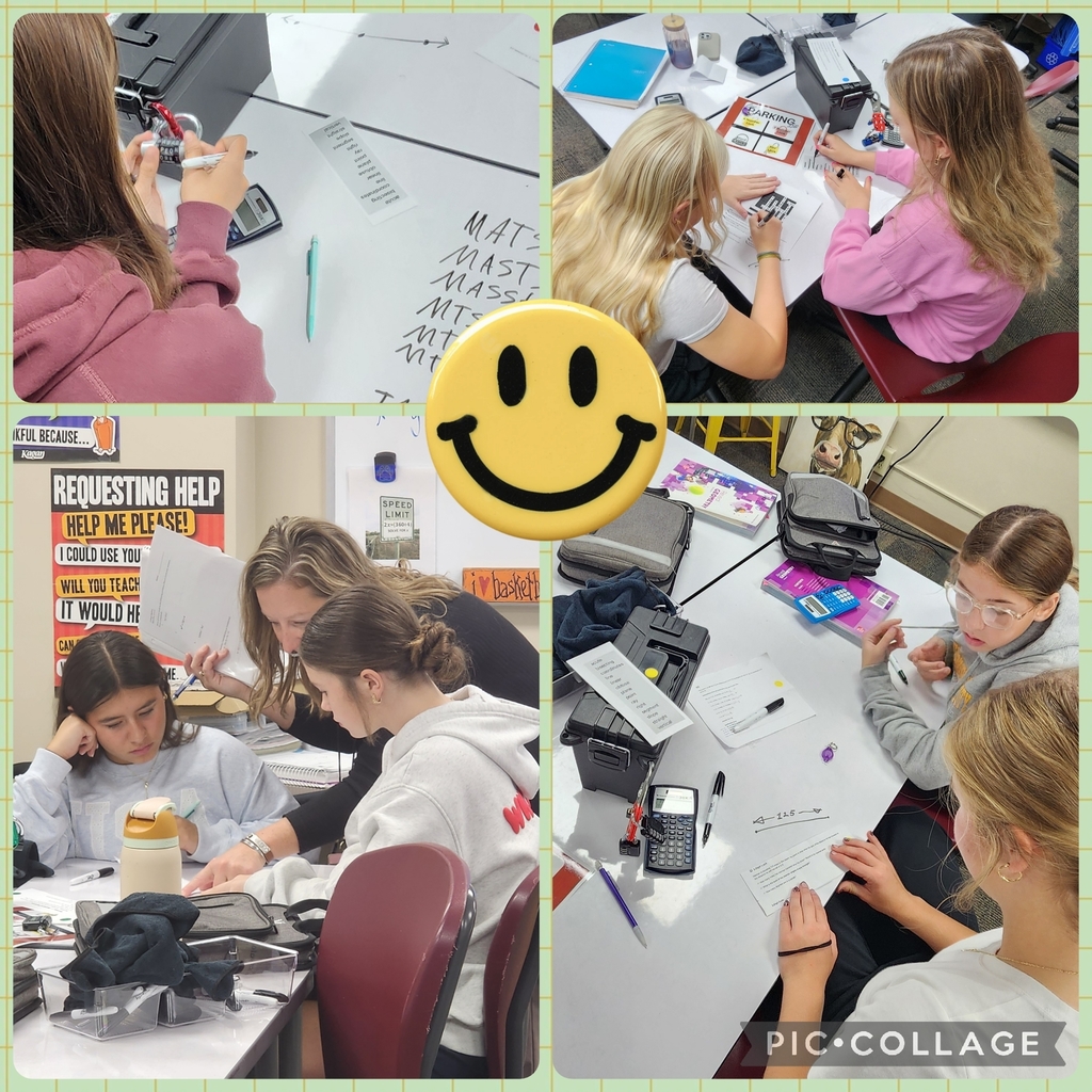 Collage of students working together in the classroom