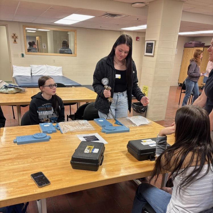Charlie and Amanda test their grip strength
