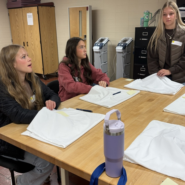Olivia, Kaleigh, and Danica experienced trying to identify objects without the use of their vision