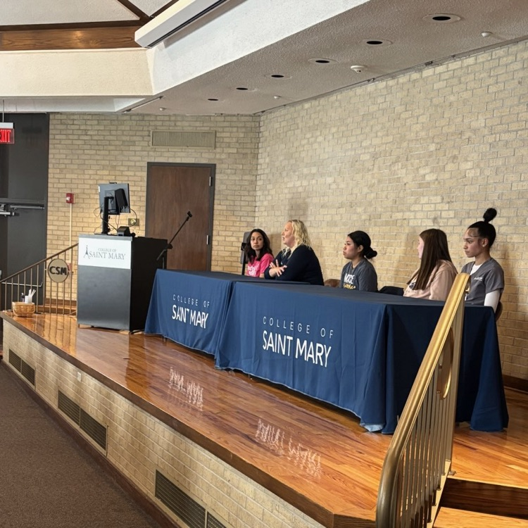 Our students ended the day sitting front and center during the nursing student question panel