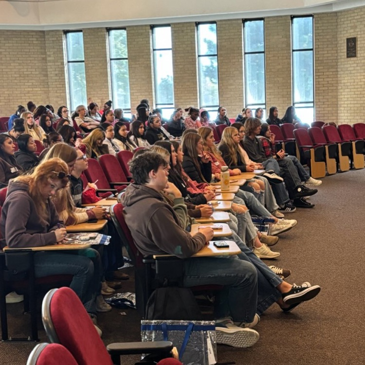 Our students ended the day sitting front and center during the nursing student question panel