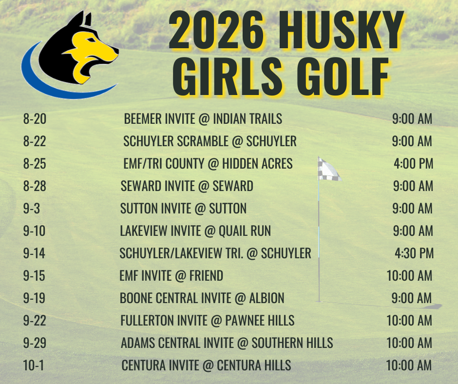 Golf Schedule