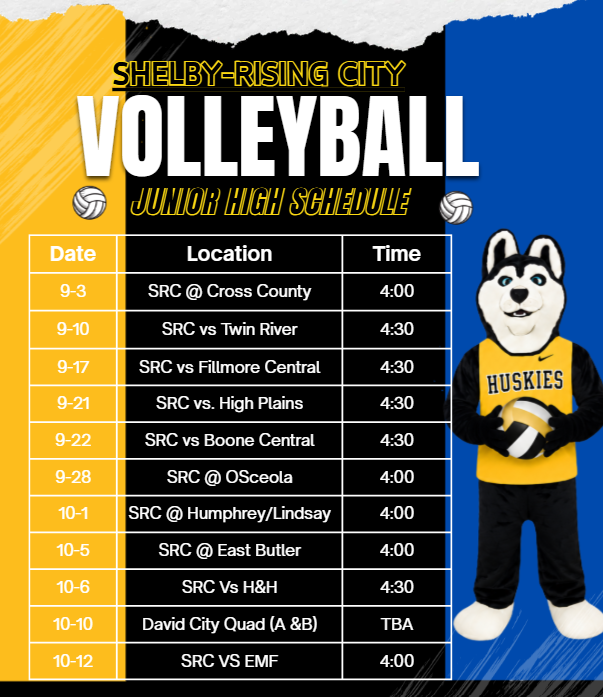JH VB Schedule