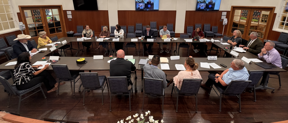 the SAFE task force gathered in the Central Office Board Room.