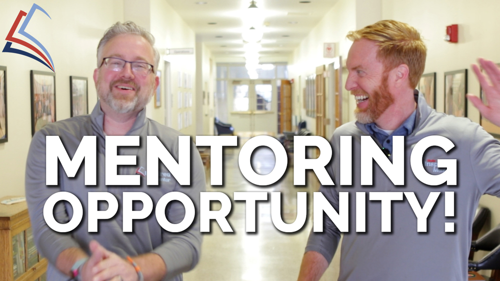 a thumbnail of Michael Mclaughlin and Nate Jebsen with the text "MENTORING OPPORTUNITY!"