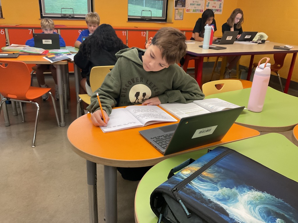 students working
