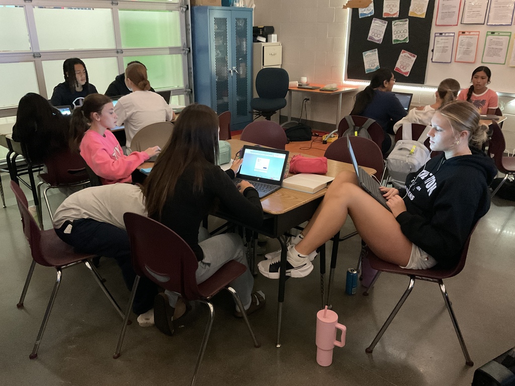 students working