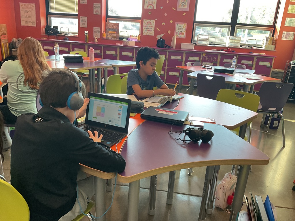 kids working in class!
