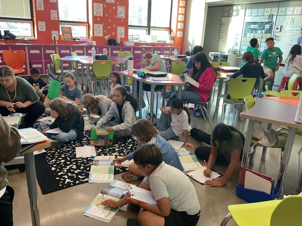 kids working in class!