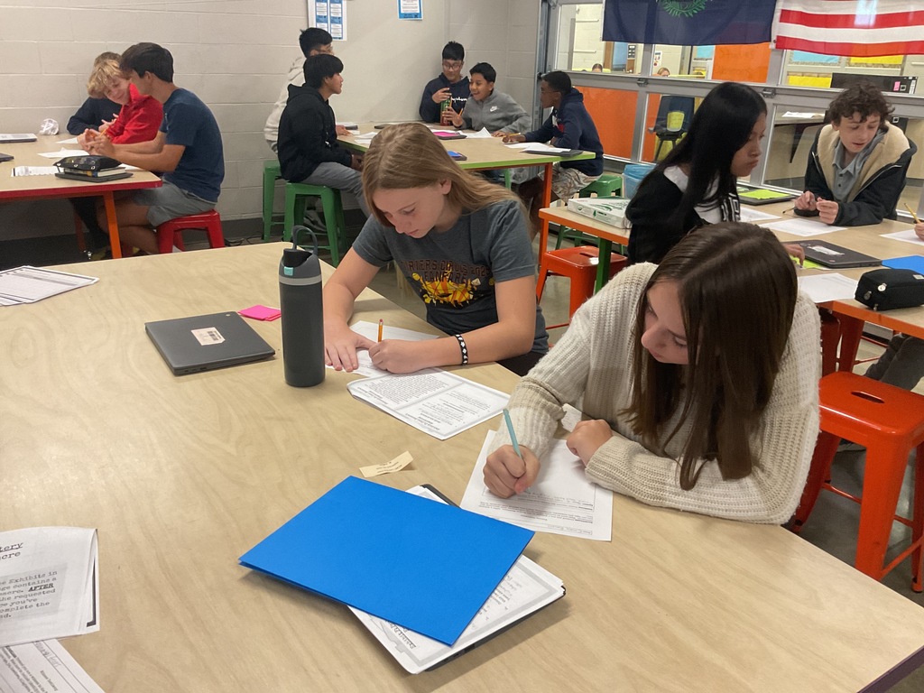 kids working in class