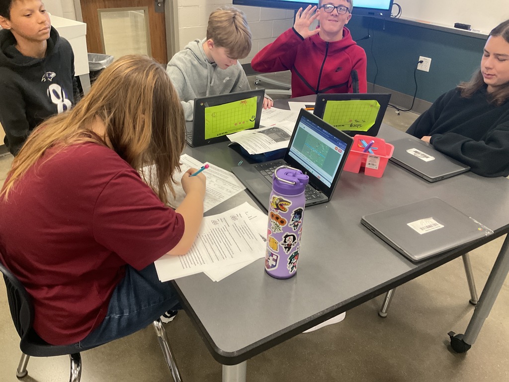 kids working in class