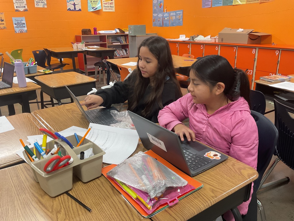 kids working in class