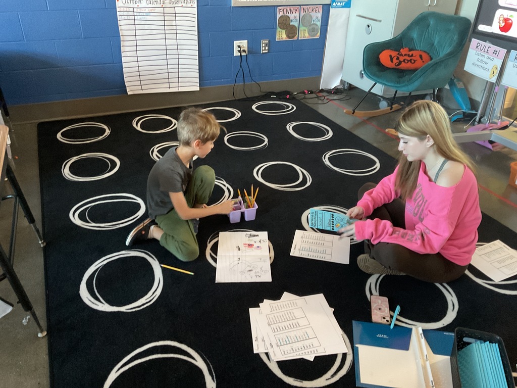 kids working in class