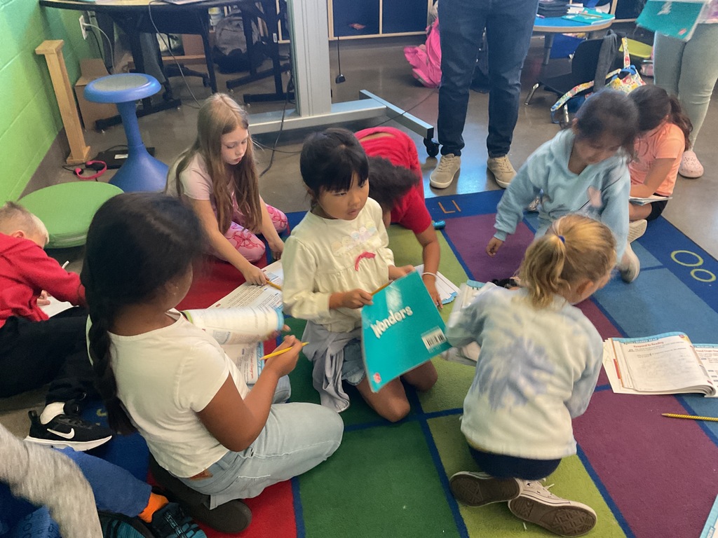 kids working in class