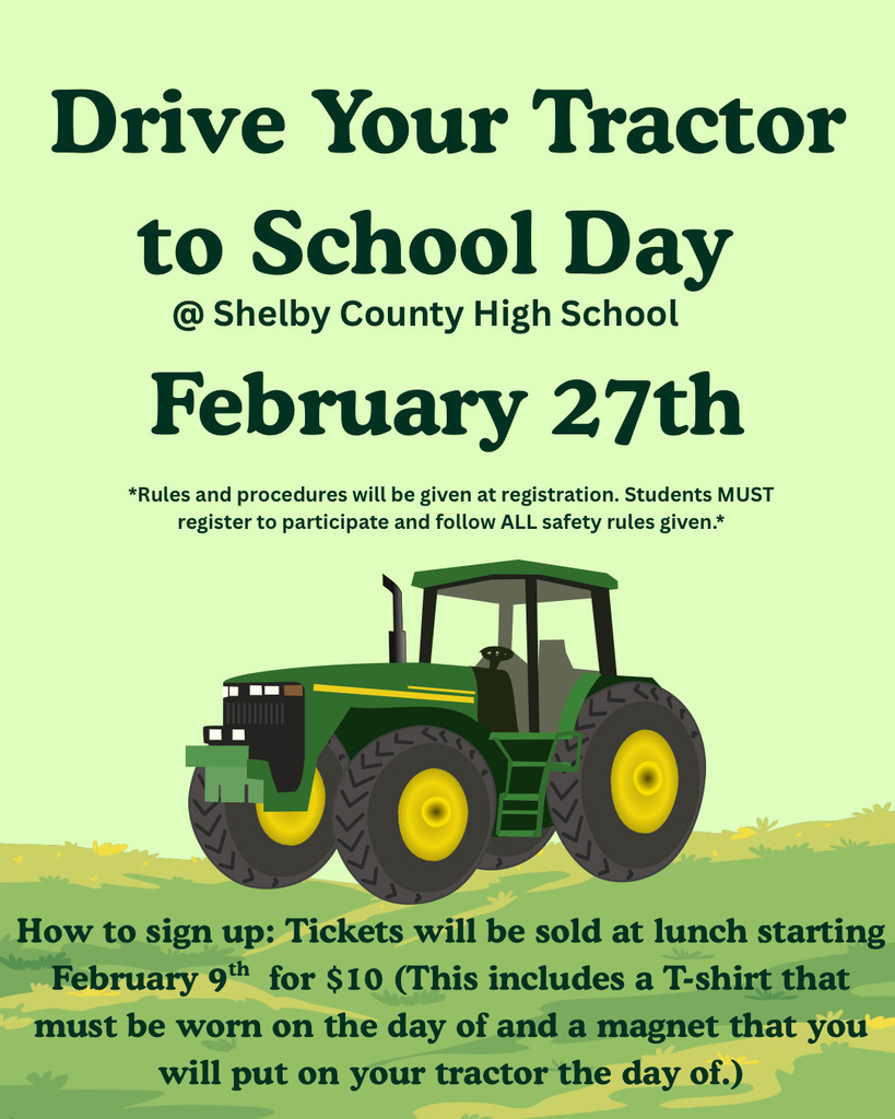 Bring your tractor to school day Feb. 27th