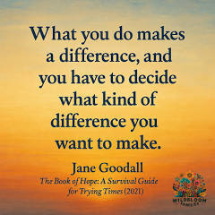 What you do makes a difference, and you have to decide what kind of difference you want to make"
