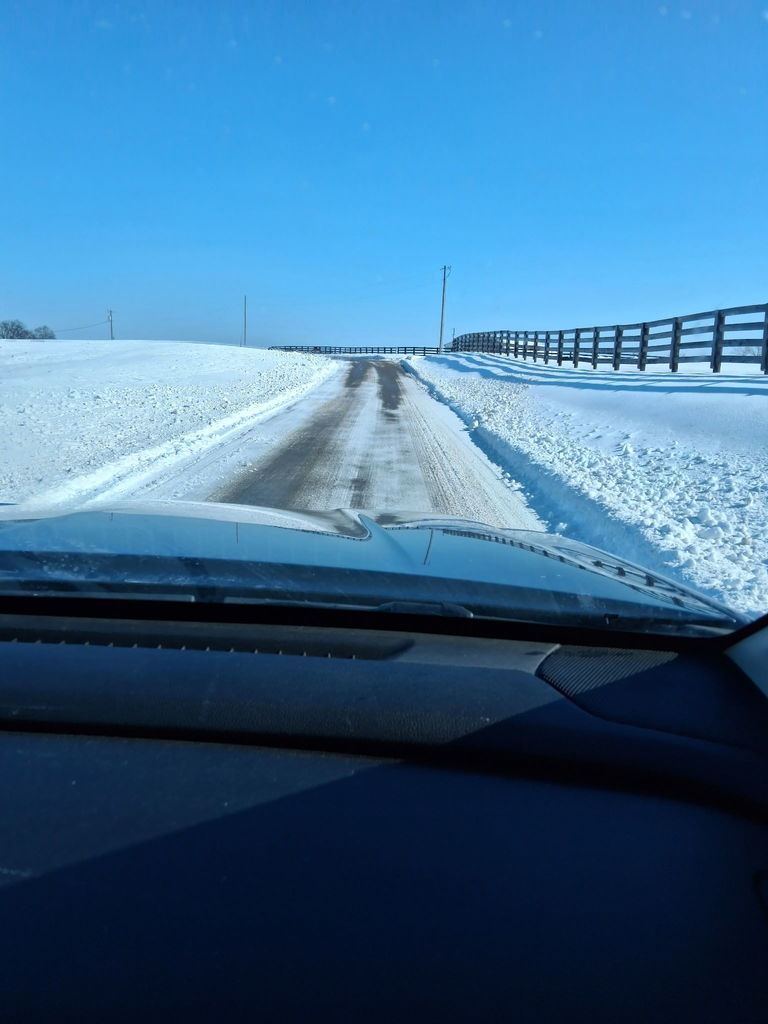 a snow road conditions photo from January 27th, 2026