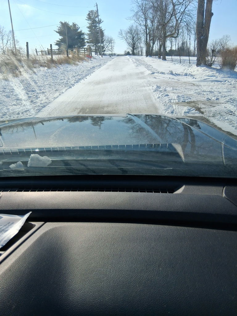 a snow road conditions photo from January 27th, 2026