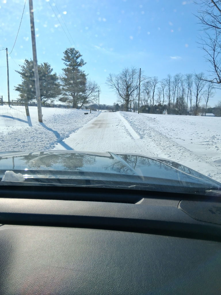 a snow road conditions photo from January 27th, 2026