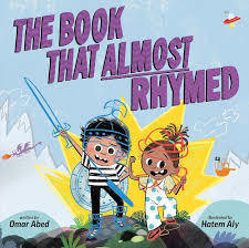 The book that almost rhymed with 2 kids with doodles over them.
