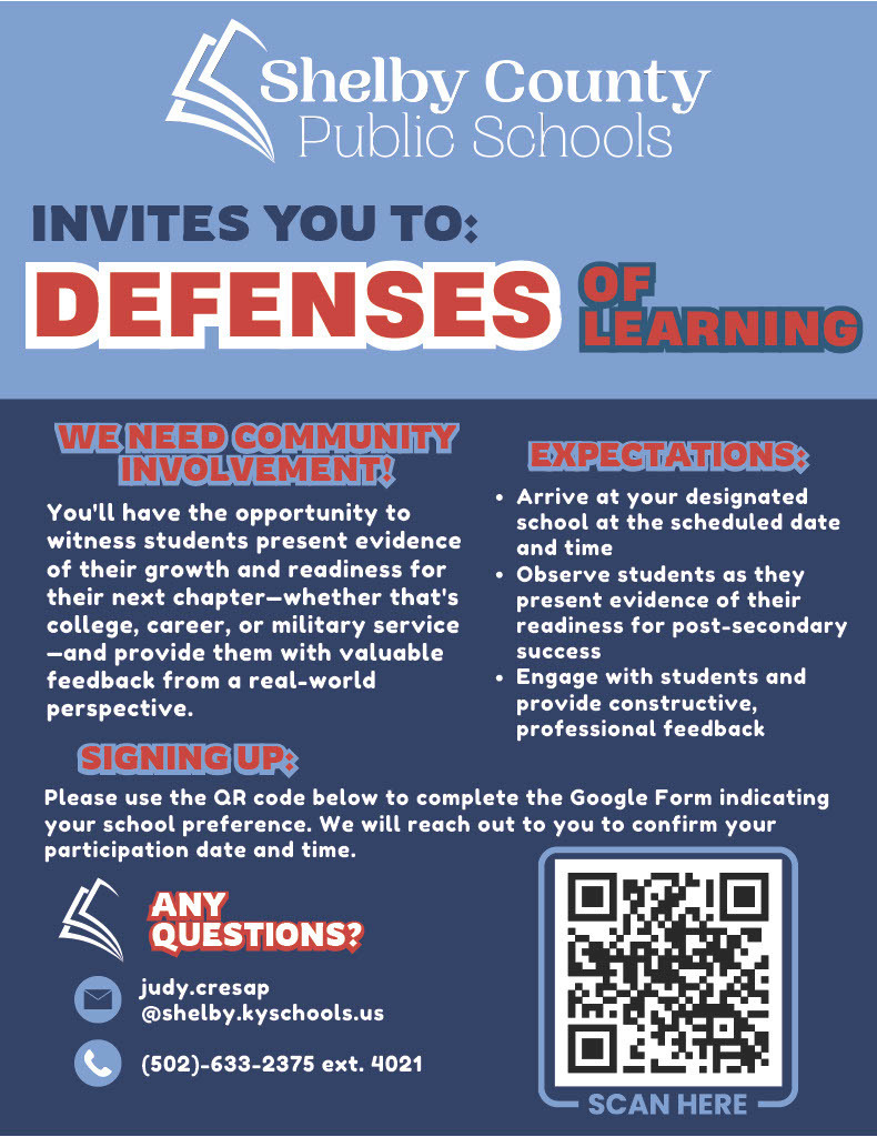 A flyer requesting community signups for Defenses of Learning (info in the caption)