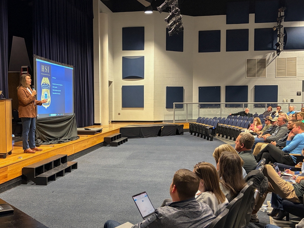 Mrs. Parham presenting to our staff