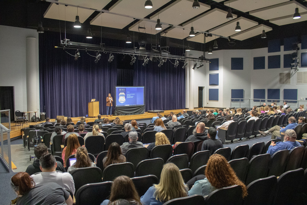 SCPS staff listening to the presentation