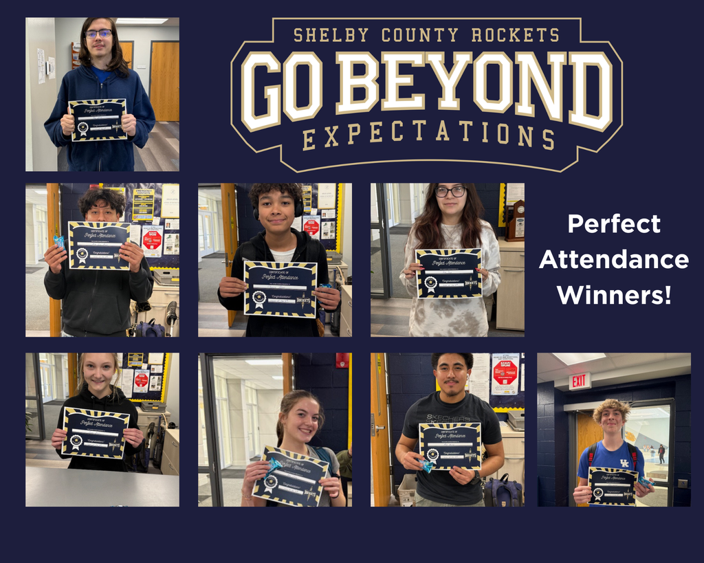 Perfect attendance weekly winners