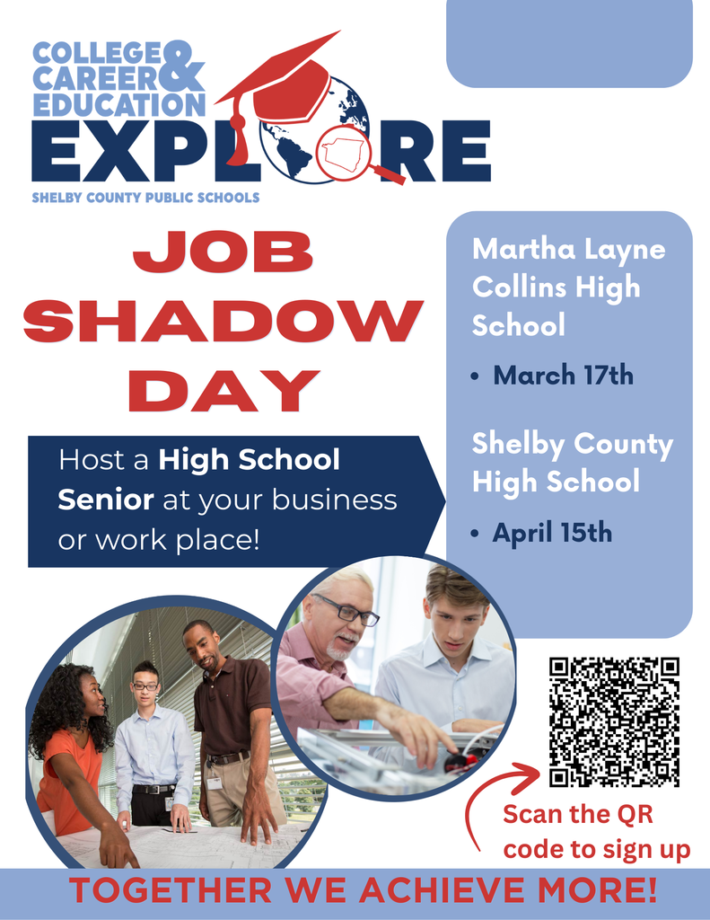 The flyer advertising CTE Job Shadow Days