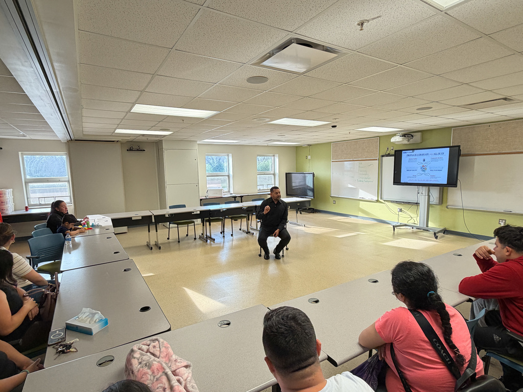 Dr. Cruz presenting to SCPS families