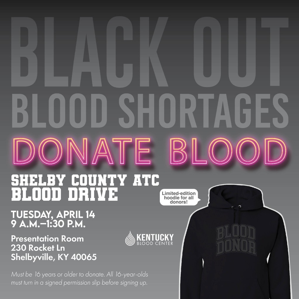 Black Out Blood Shortages graphic