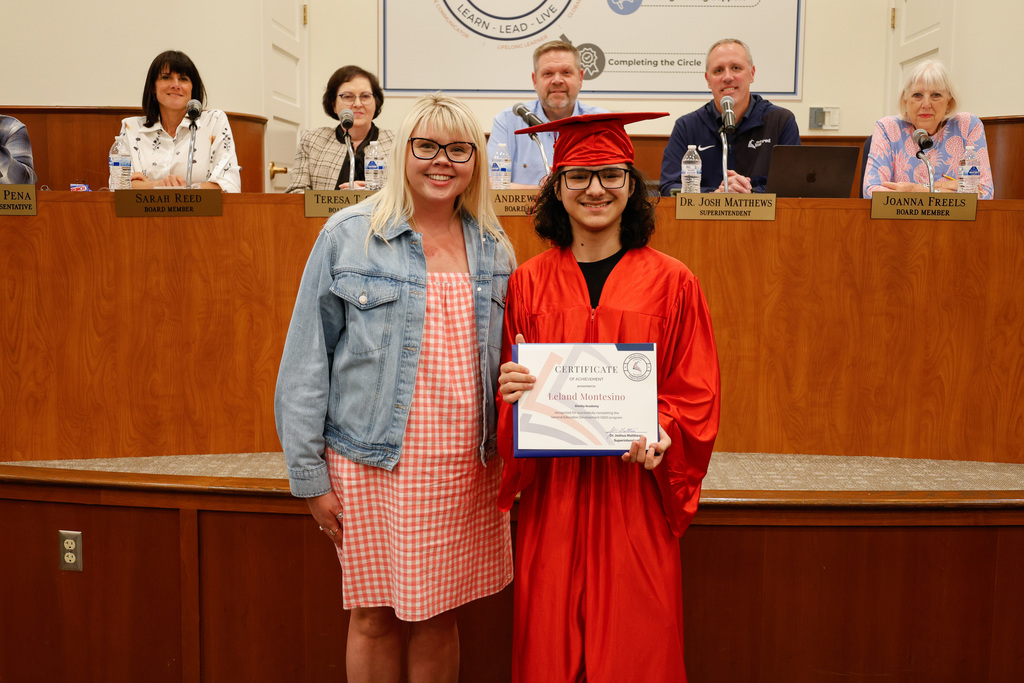 SCPS staff member Brittney Money posing with Leland