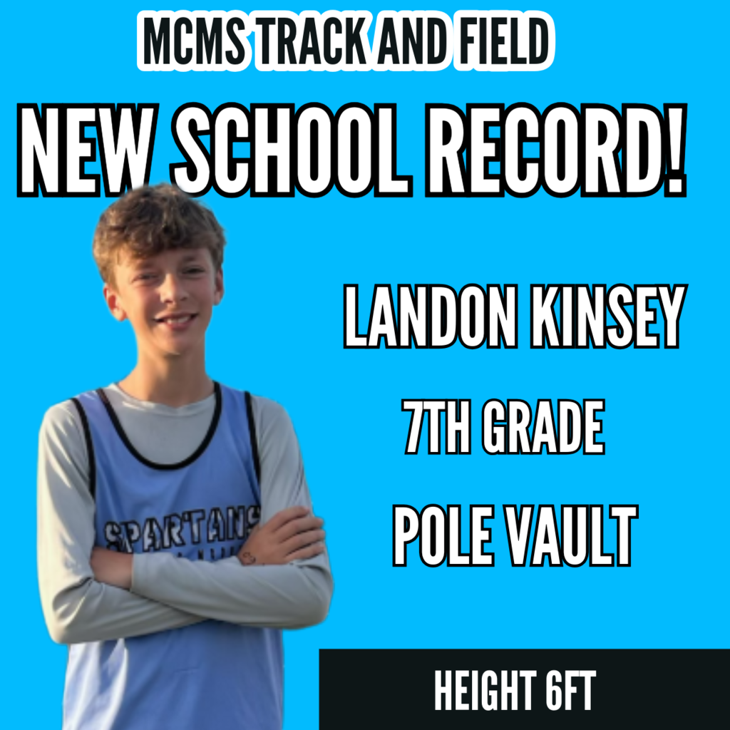 Track school record.