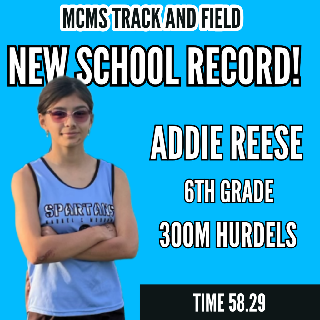 Track school record.
