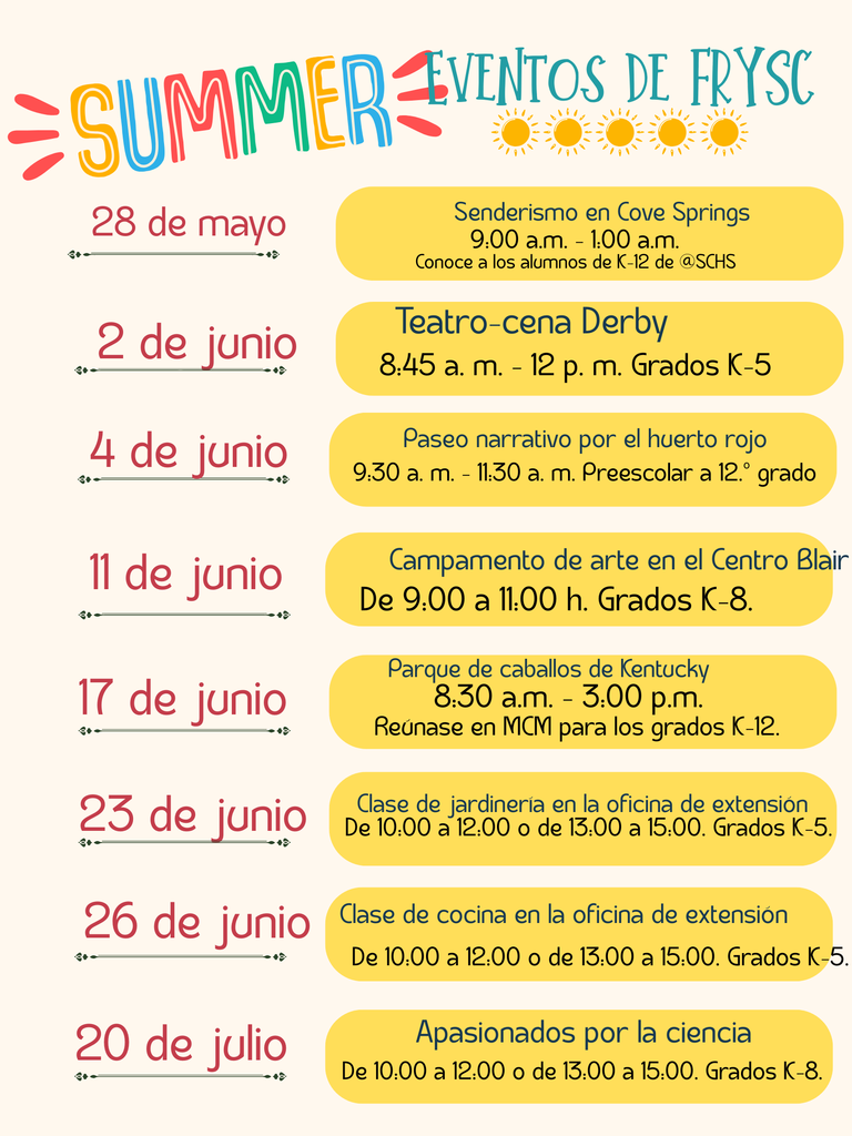 PSE - Summer Events