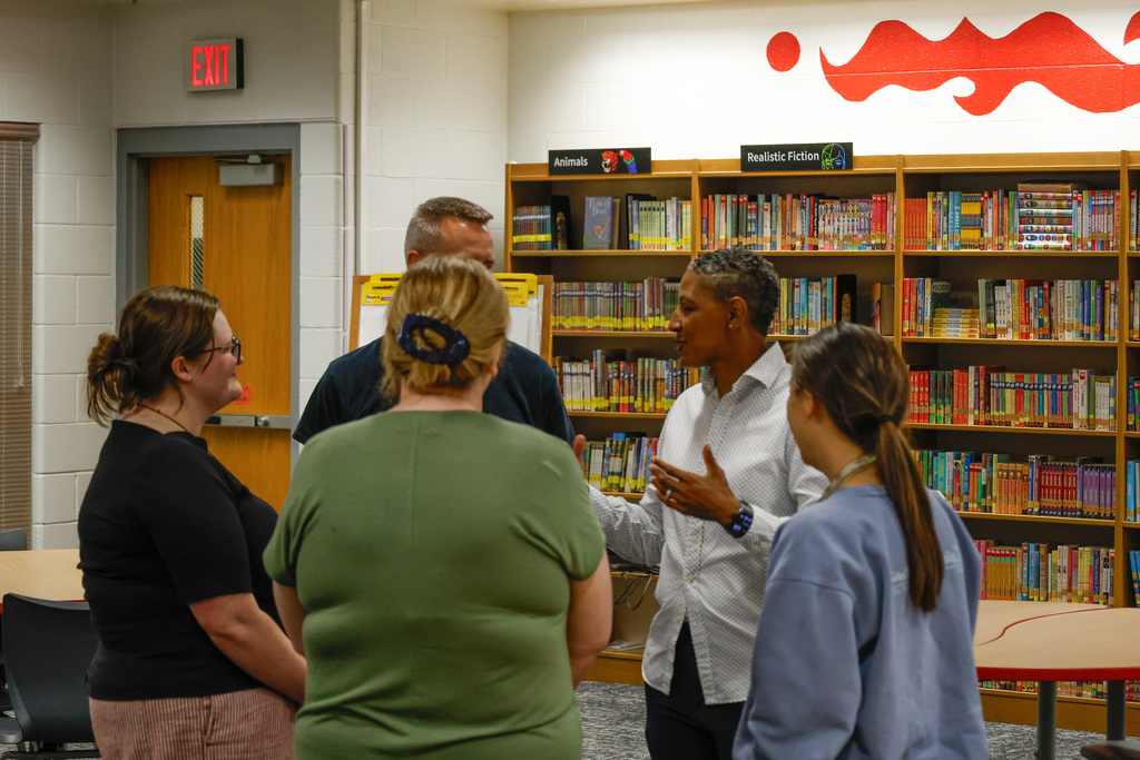 Mrs. Britt with WMS Staff