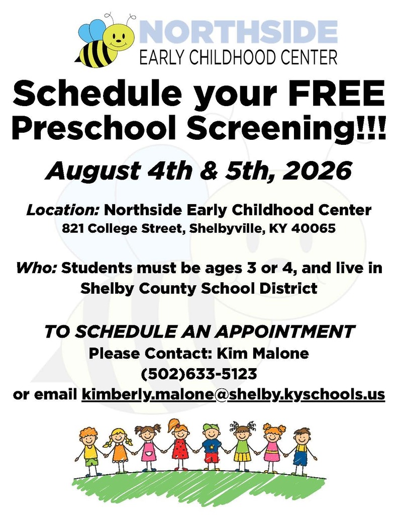 the graphic for preschool screenings august 4th and 5th