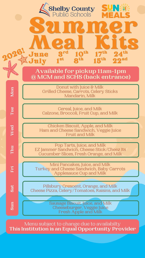 Summer Meal Kits 2026 Information