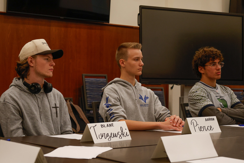 students meeting at Central Office for Superintendent Advisory