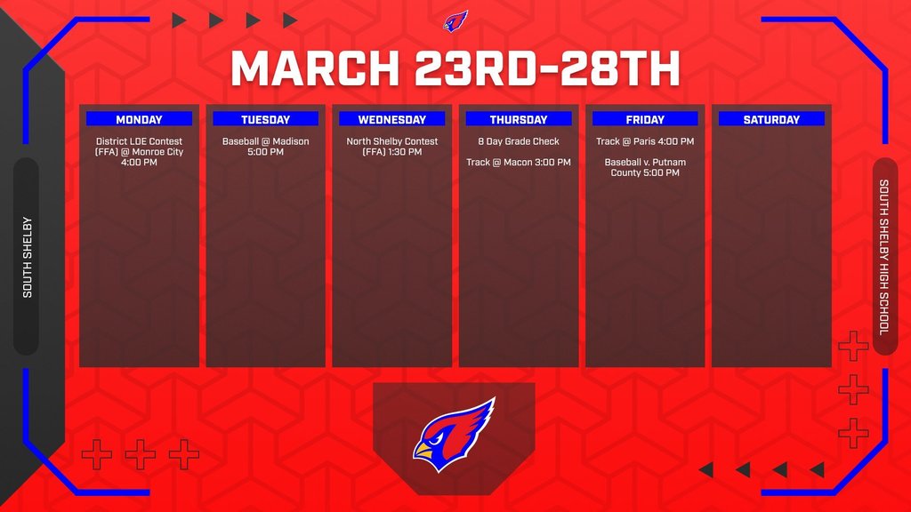 South Shelby High School Week Events