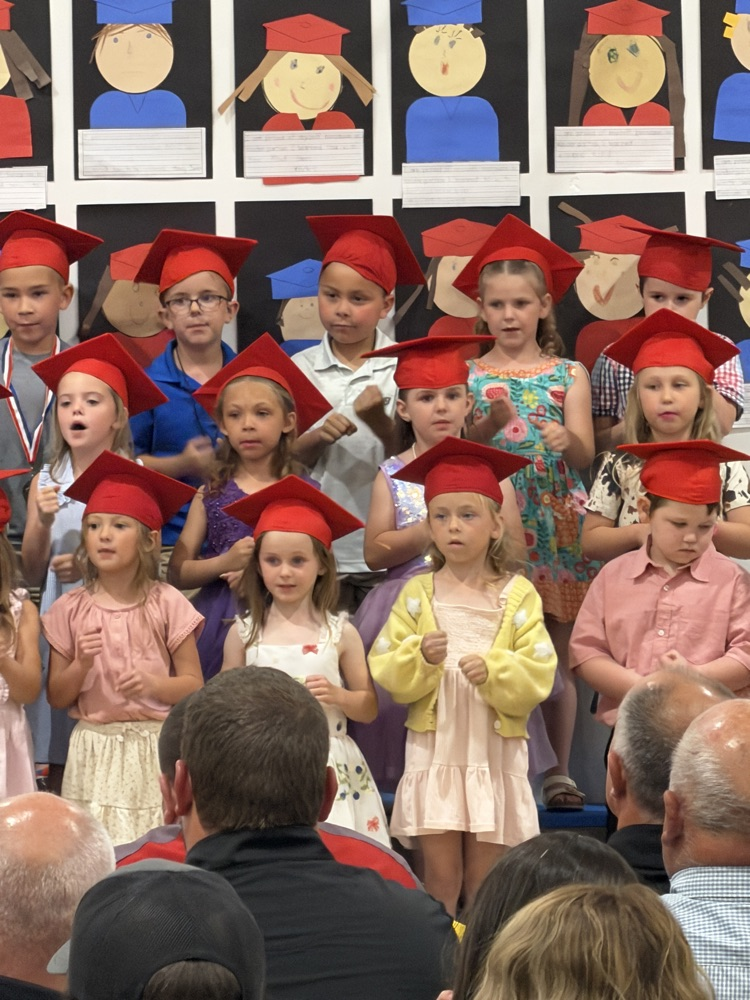 Kindergarten Graduation:  Future Class of 2038!