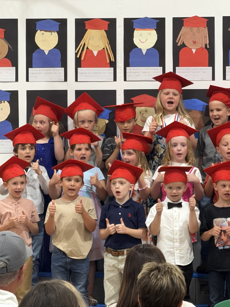 Kindergarten Graduation:  Future Class of 2038!