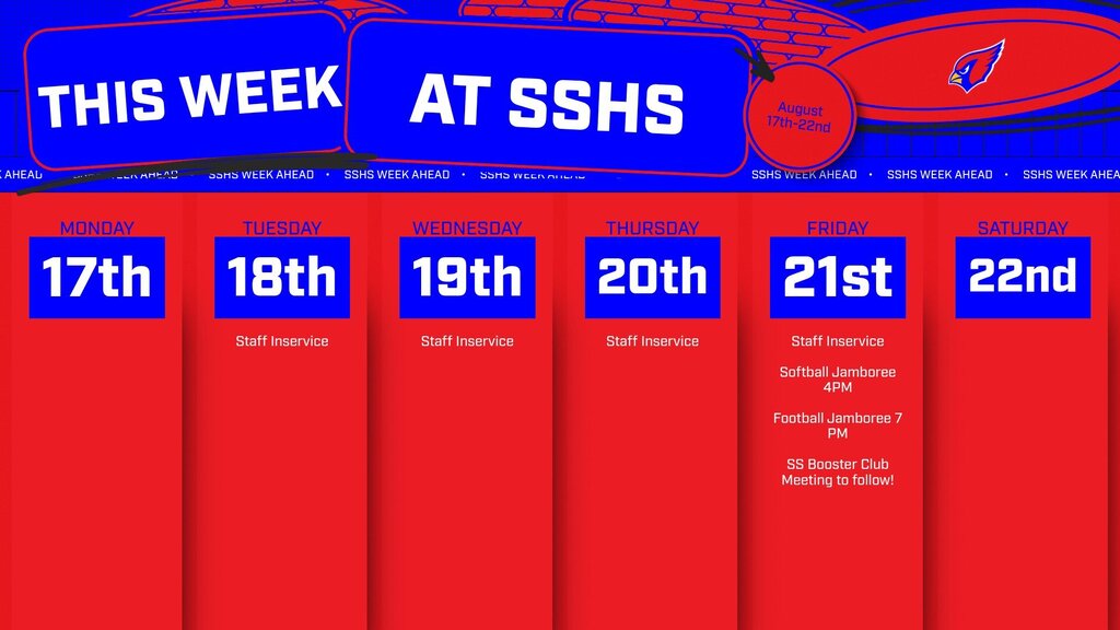 South Shelby Week Ahead